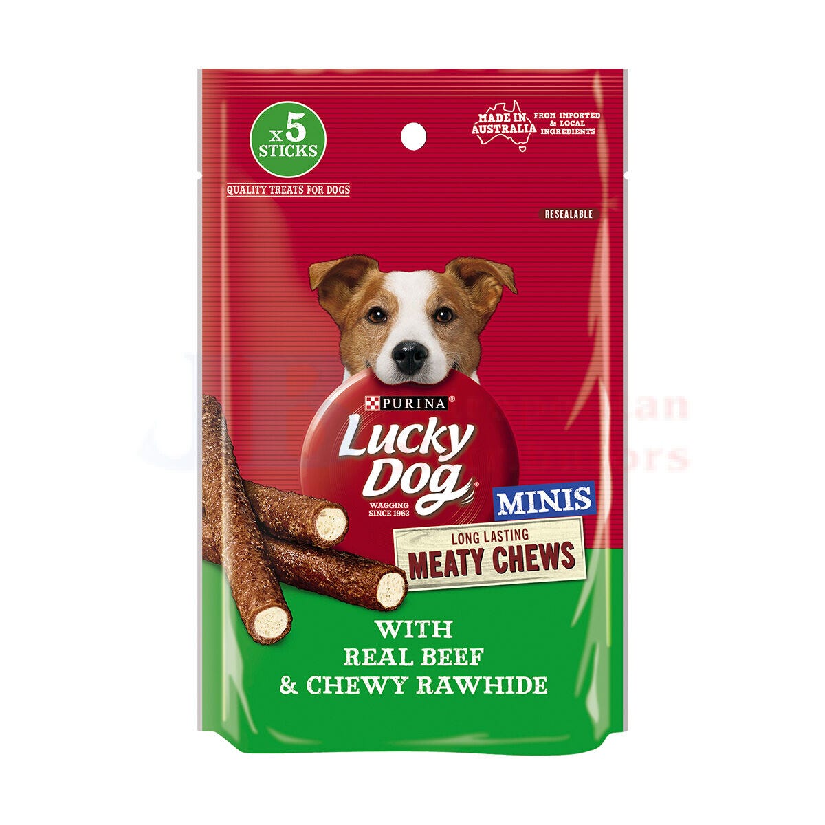Lucky Dog Meaty Chews Mini Beef 65g