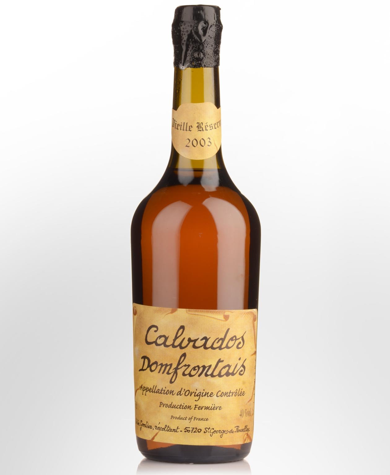 6 x Calvados Victor Gontier Domfrontais 2003 700Ml