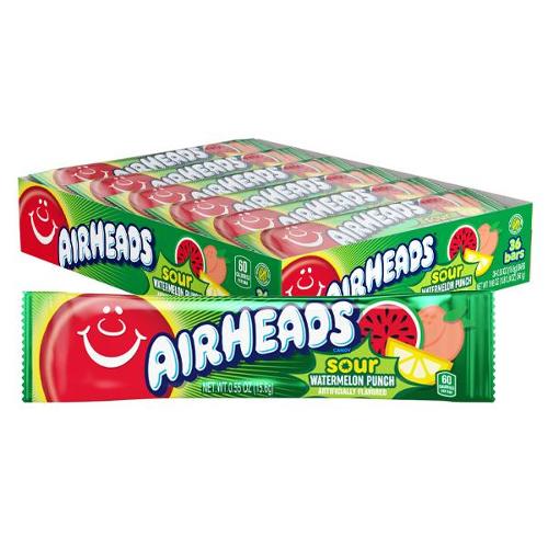 Airhead Sour Watermelon 15g (36 Pieces)