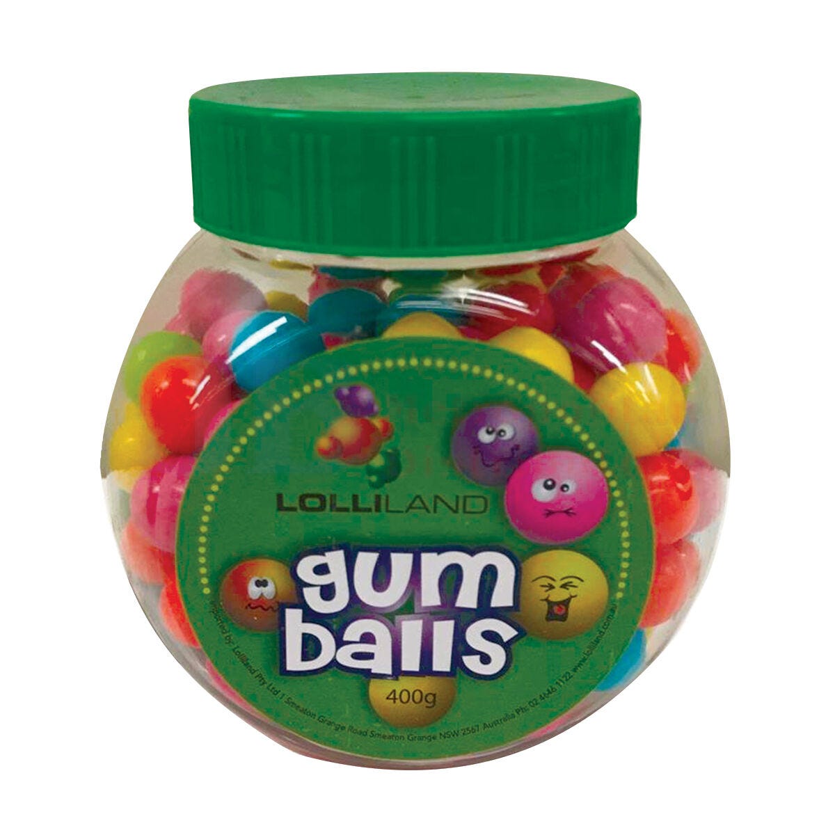 Lolliland Gumballs Jar 400g (100 Pack)