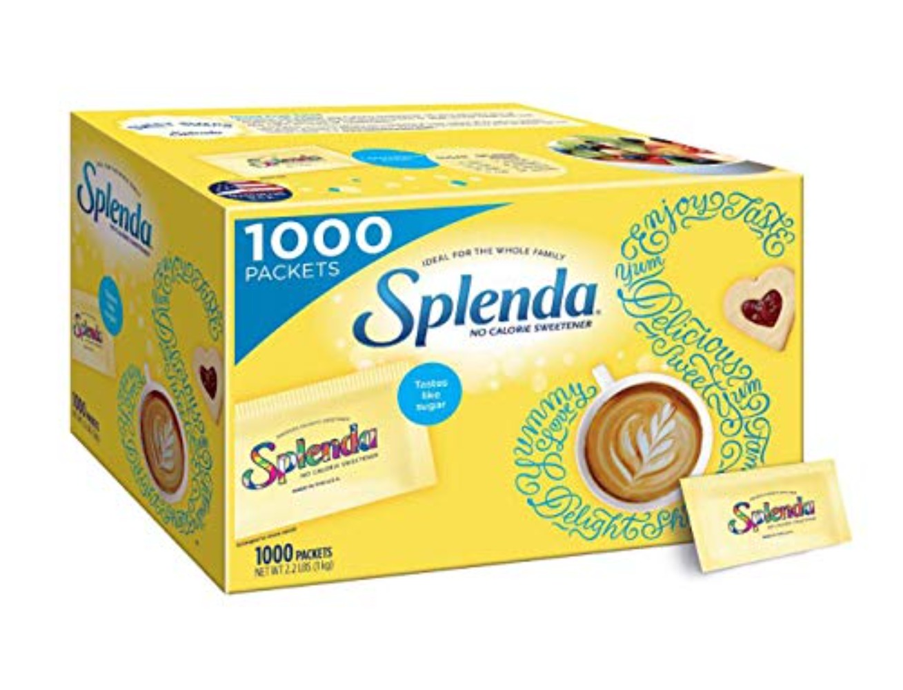Splenda No Calorie Sweetener Value Pack 1000 Count x 5 Boxes (5000)