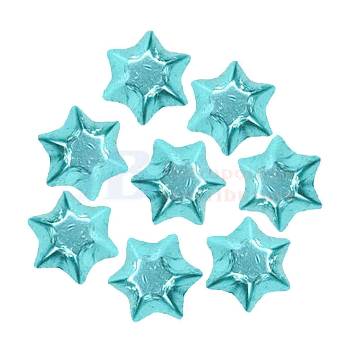 Choc Stars Baby Blue Foil 1kg