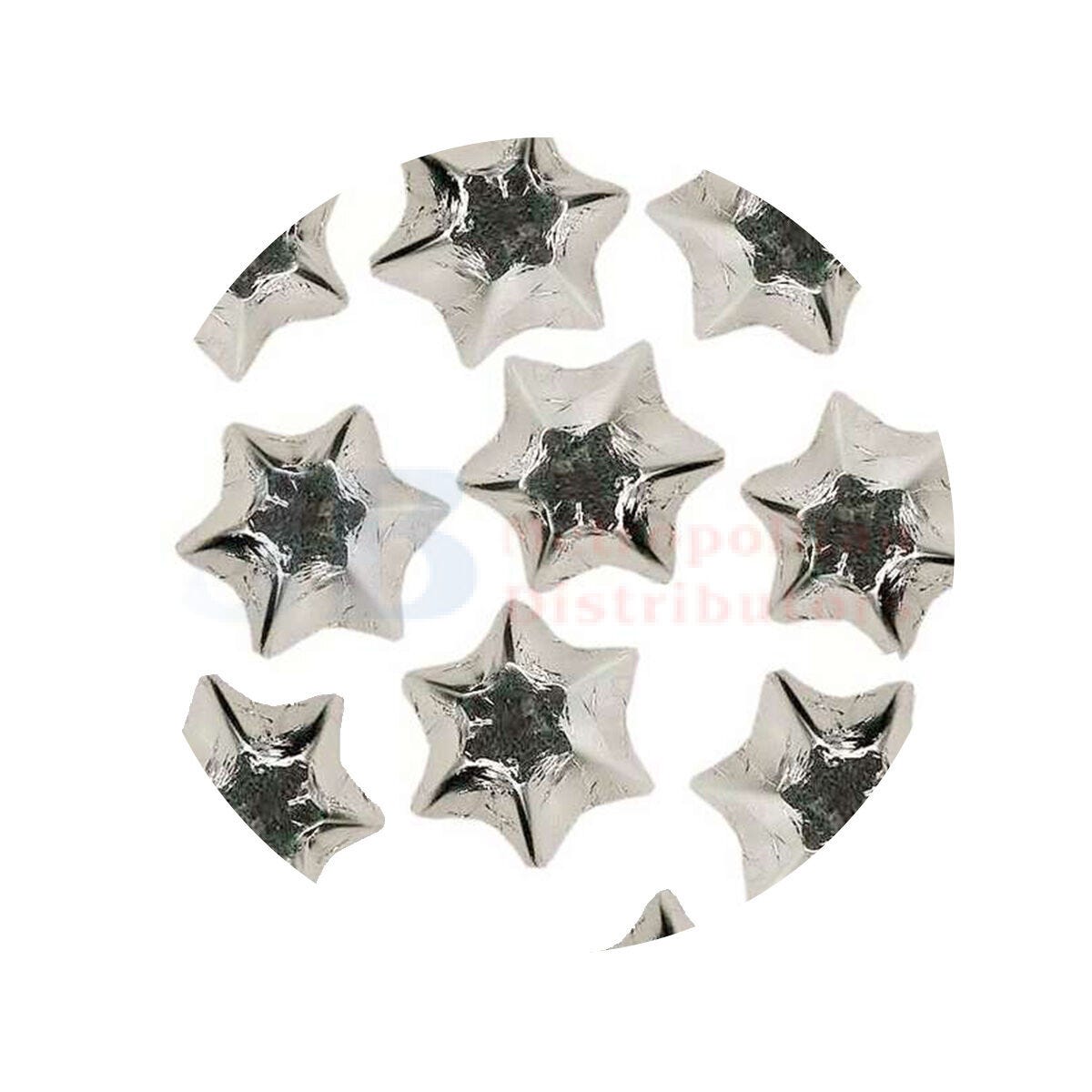 Choc Stars Silver Foil 1kg (120 Piece)