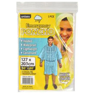 Emergency Poncho Clear