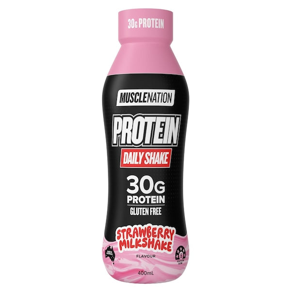 Muscle Nation Protein Strawberry Milkshake 400ml