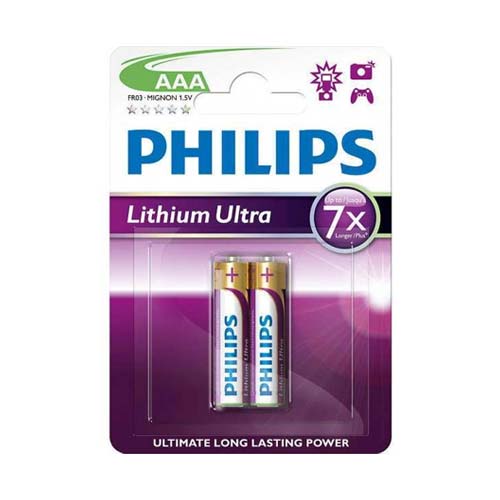Philips Lithium AAA 2 Pack
