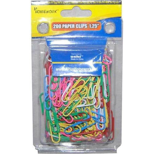 Homework Paper Clips 1.25' (200 Pieces)