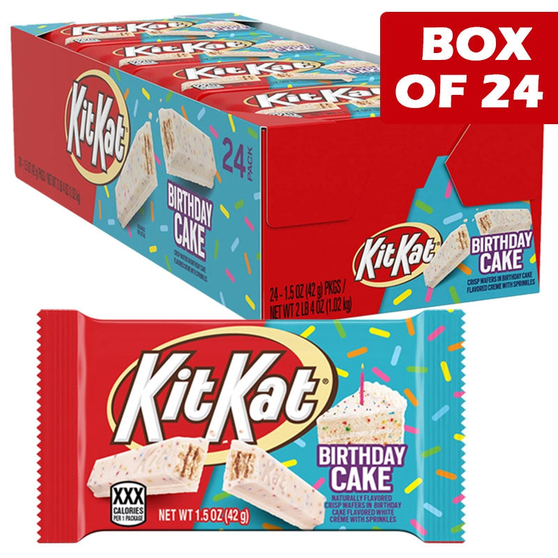 Kitkat Birthday Cake Flavoured Creme With Sprinkles Wafer 42g