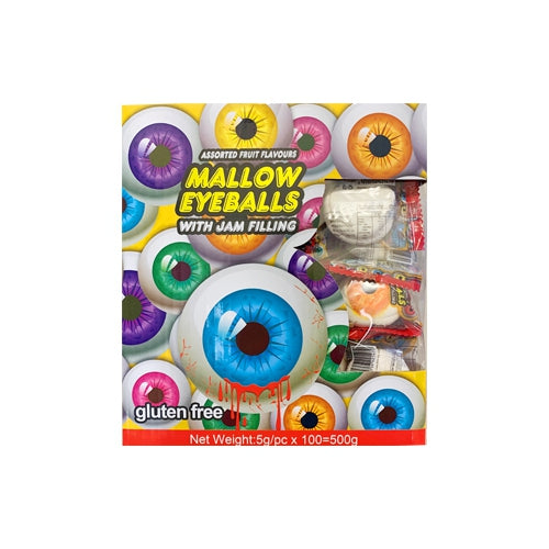 Mallow Eyeballs With Jam Filling 5g (100 Pieces)