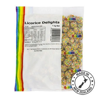 Rainbow Licorice Delights 1kg