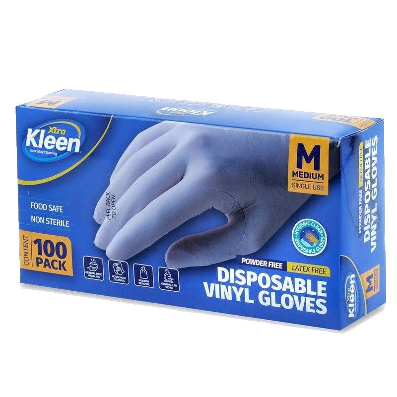 Vinyl Gloves Medium (100 Pack)