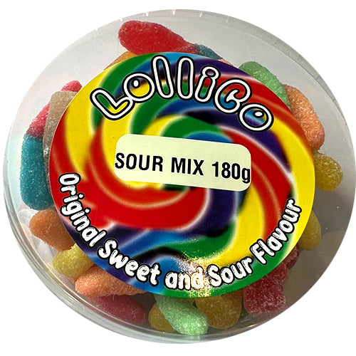 Lollico Sour Mix 180g Tub