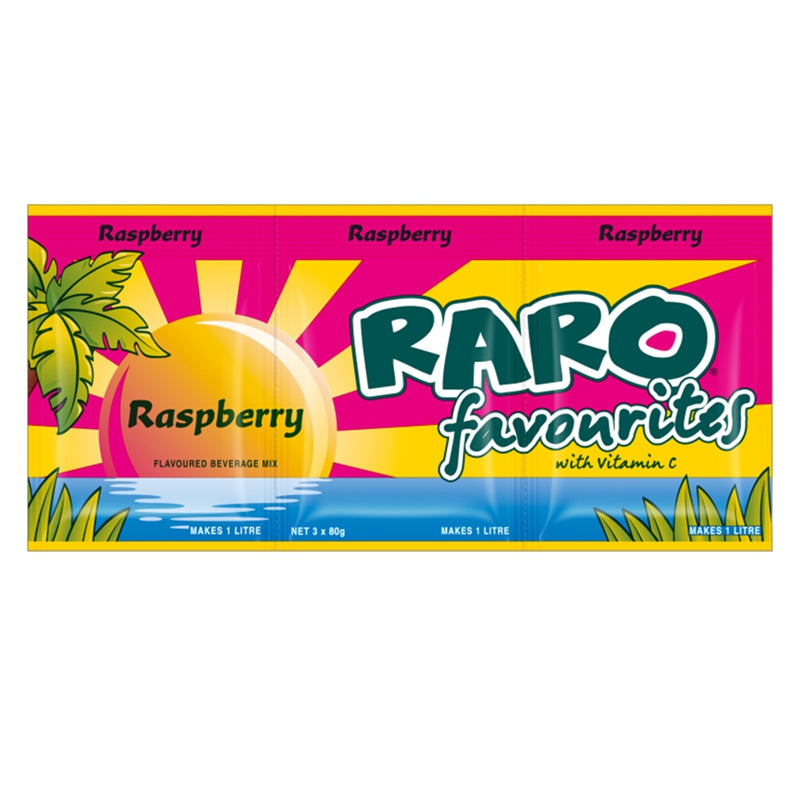 Raro Raspberry 3 x 80g