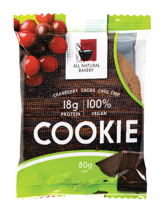Vegan Cranberry Cacao Choc Chip 80g
