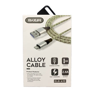 Maxlife Alloy Cable 1m