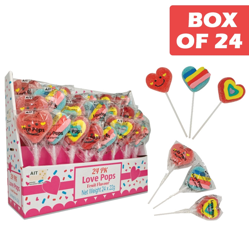 Love Pops Fruit Flavour 22g (24 Pack)