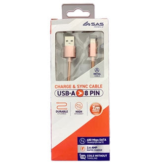 Sas Iphone Metal Cable 1m