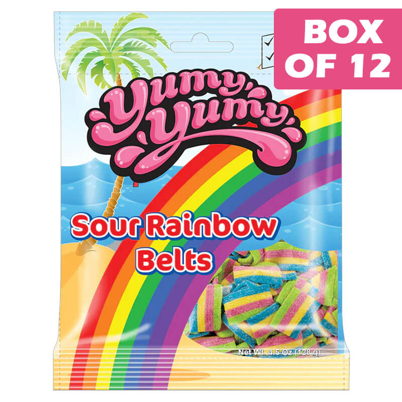 Yummy Sour Rainbow Belt 128g