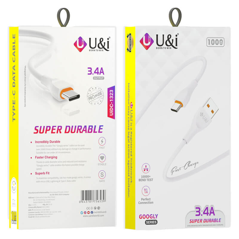 U&i Fast Charging Usb To Usb-c