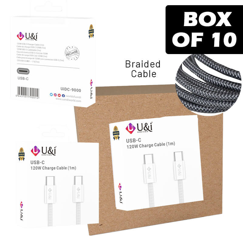 U&i Usb-c To Usb-c Braided