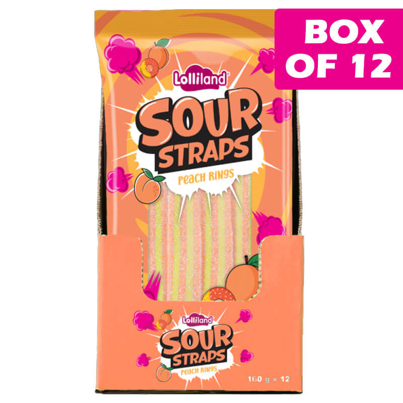 Lolliland Sour Straps Peach 160g