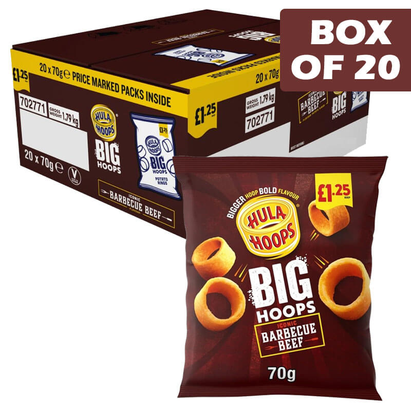 Hula Hoops Bbq Beef Rings 70g Pack