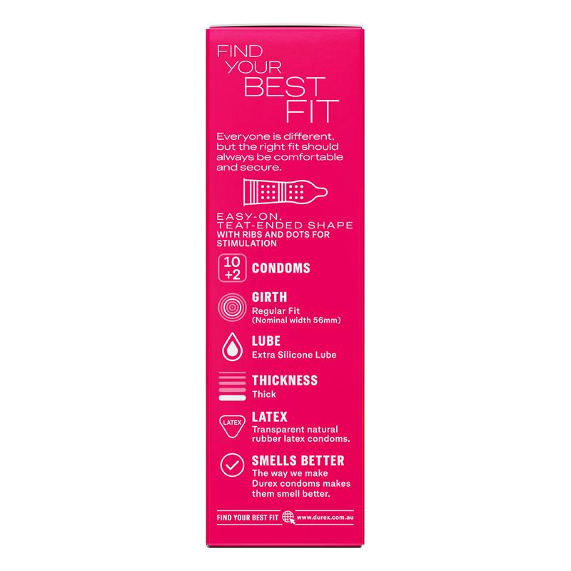 Durex Condom Pleasure (10 Pack)