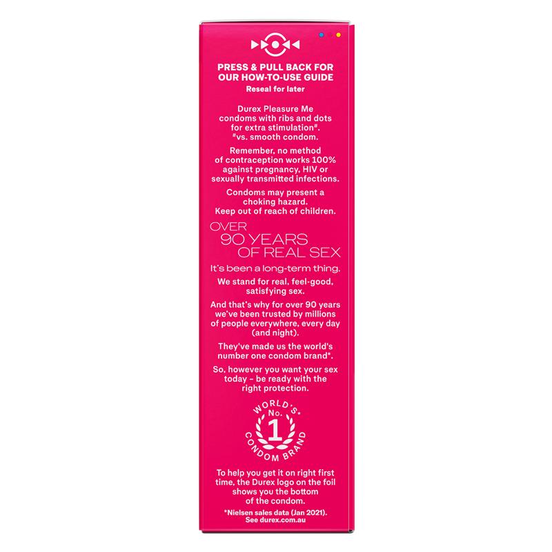 Durex Condom Pleasure (10 Pack)