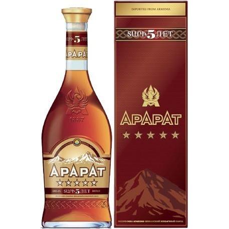 6 x Ararat 5 Years Armenian Brandy 700Ml