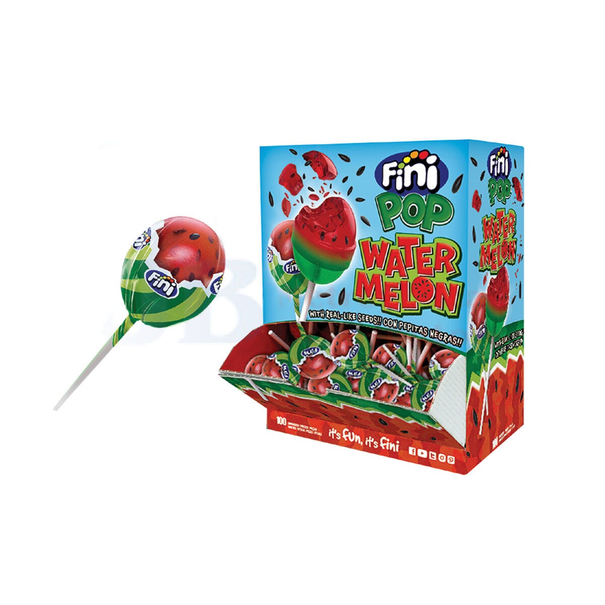 Fini Watermelon Pops 16g (100 Piece)
