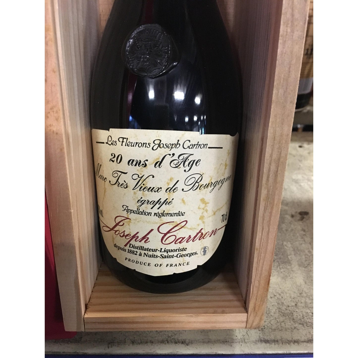 12 x Joseph Cartron Grappa Marc 20 Yo 700Ml