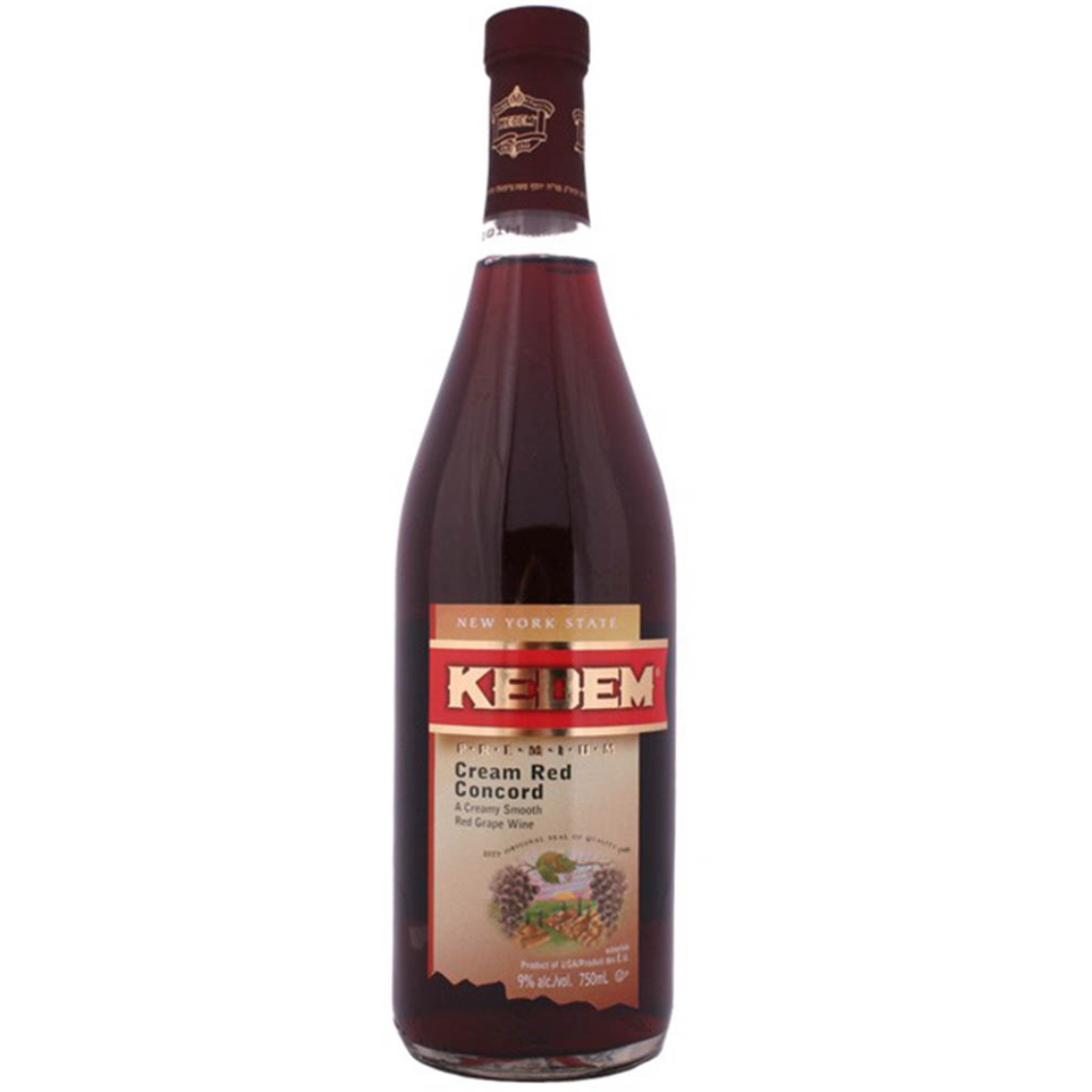 12 x Kedem Cream Red Concord 750Ml
