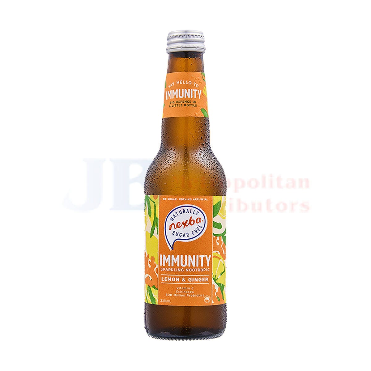 Nexba Immune Sparkling Nootropic Lemon & Ginger 330ml