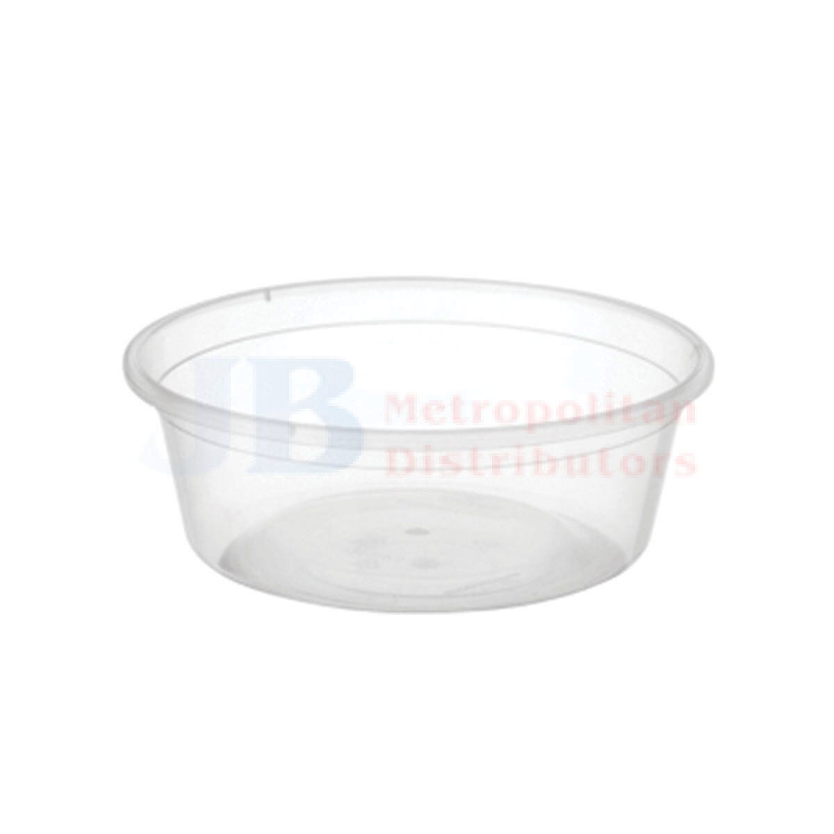 Round Plastic Container 70ml (100 Pack)