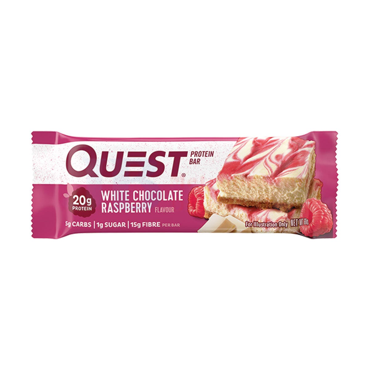 Quest Bar White Chocolate Raspberry 60g