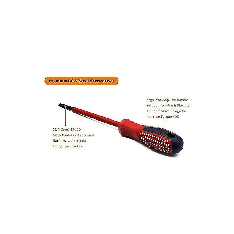 7-Piece Insulated Screwdriver Set 1000V Premium Cr-V Steel With Black Oxide Magnetic Tips And Tpr Non-Slip Handle
