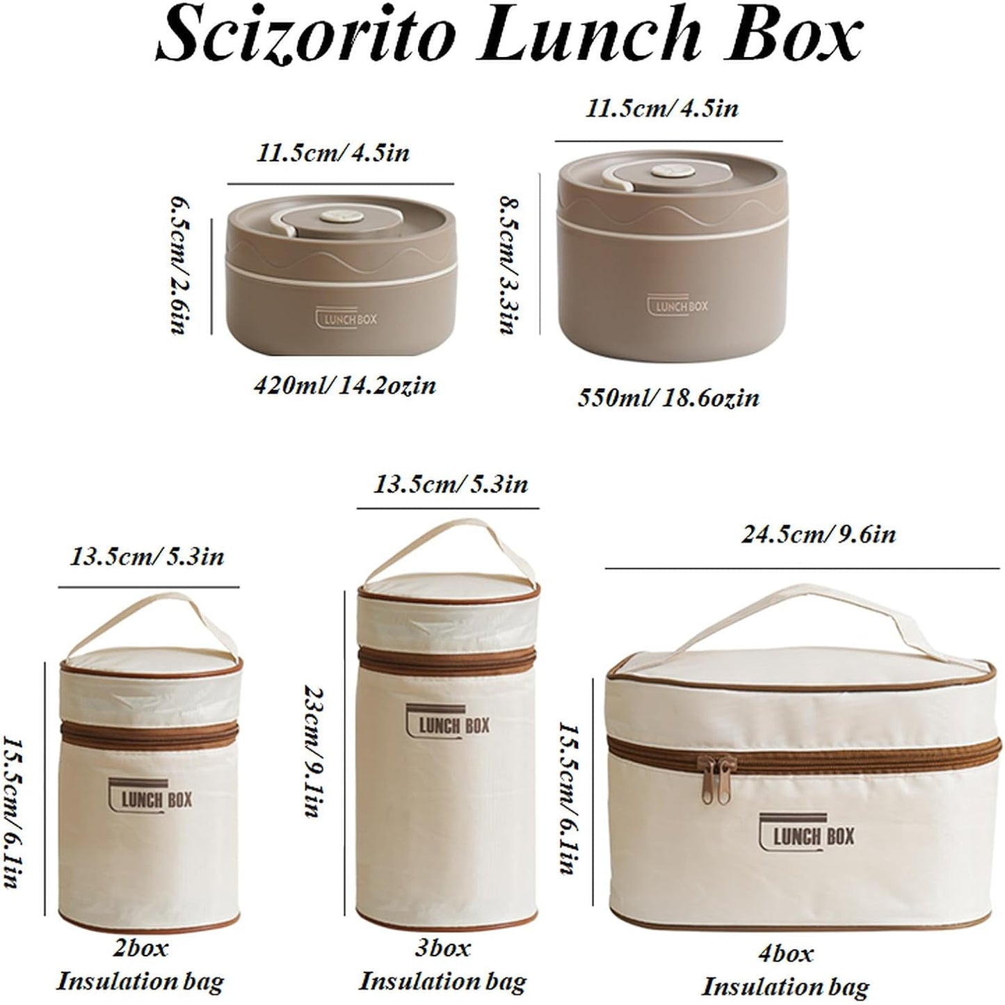 4-Pack Blue 304 Stainless Steel Microwave-Safe Lunch Box Set - Stackable Insulated Bento Containers for Office & School