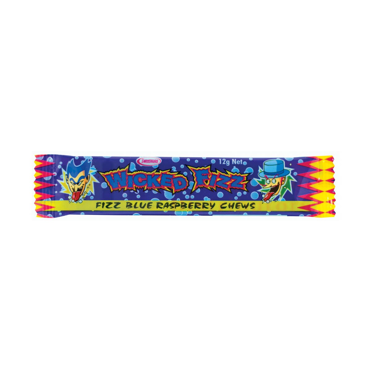 Sweetmans Wicked Fizz Blue Raspberry 12g (72 Piece)