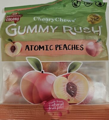Gummy Rush Atomic Peach 90g BulkPantry gummy-rush-atomic-peach-90g-bulkpantry