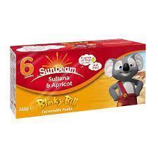 12 X Sunbeam Apricot & Sultanas Snack Pack 6 X 37G