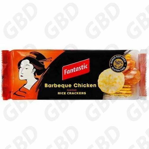 12 X Fantastic Rice Crackers Barbeque Chicken
