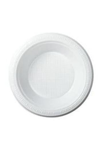 Bowls Plastic Round White 175Mm