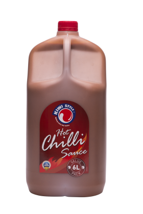 3 X Kiwistyle Sauce Chilli Hot 6L