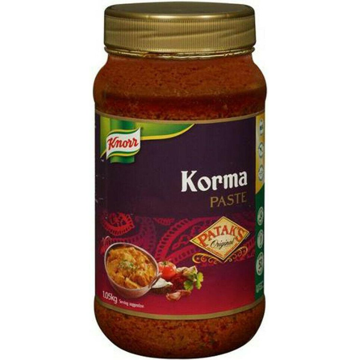 4X Knorr Pataks Korma Paste 1.05L