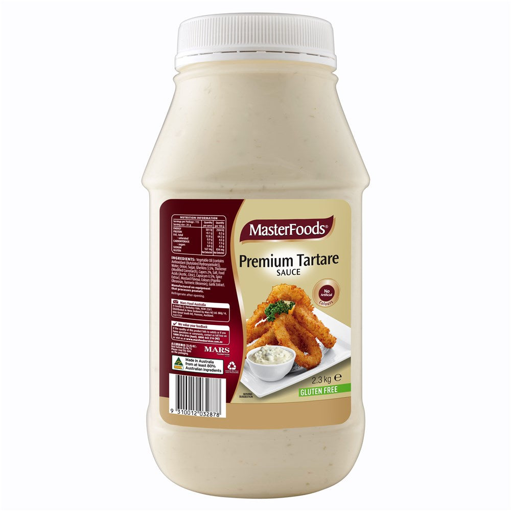 Sauce Tartare Premium Gluten Free 2.3Kg Masterfoods x 6