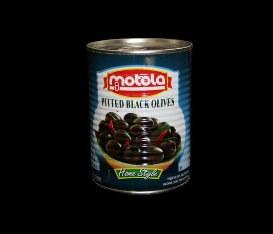 Motola Black Pitted Olives 540G Or 12 Pack