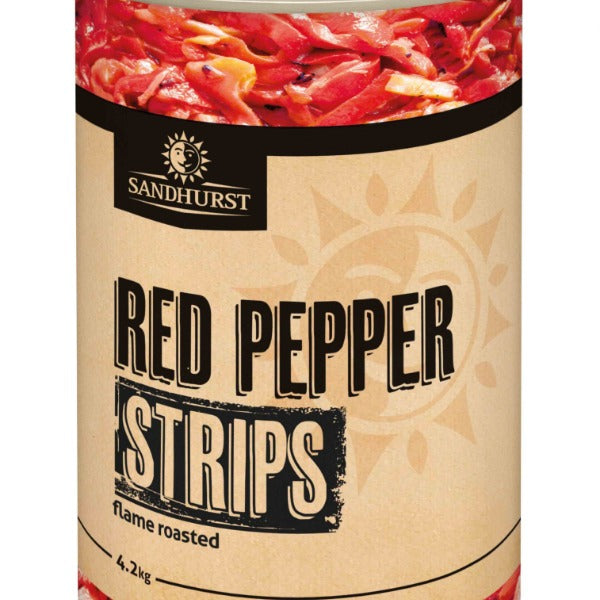 Peppers Red Roasted Strips 4 KgSandhurst