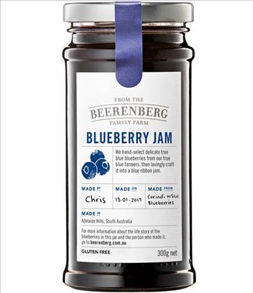 Beerenberg Jam Blueberry 8 X 300G