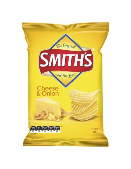 Potato Smith'S Chips Cheese & Onion Crinkle 12 X 170G