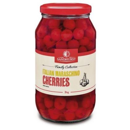 6 X Cherries Maraschino Italian 1.9 Kg Sandhurst